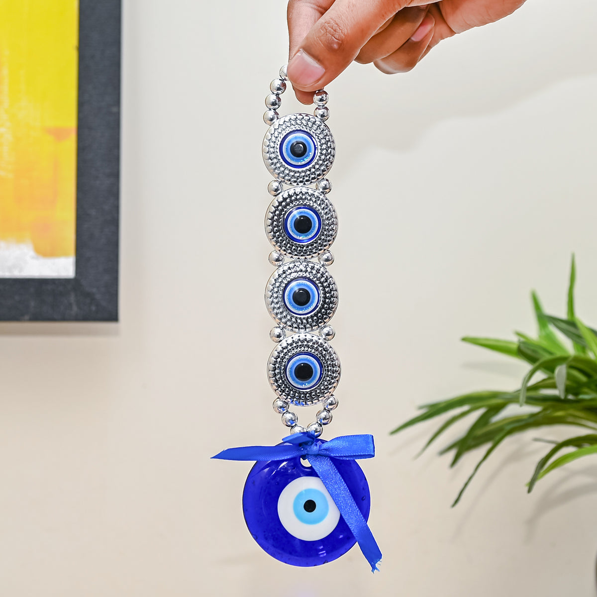 HindCraft Multi Evil Eye Wall Hanging for Home, Office & Car