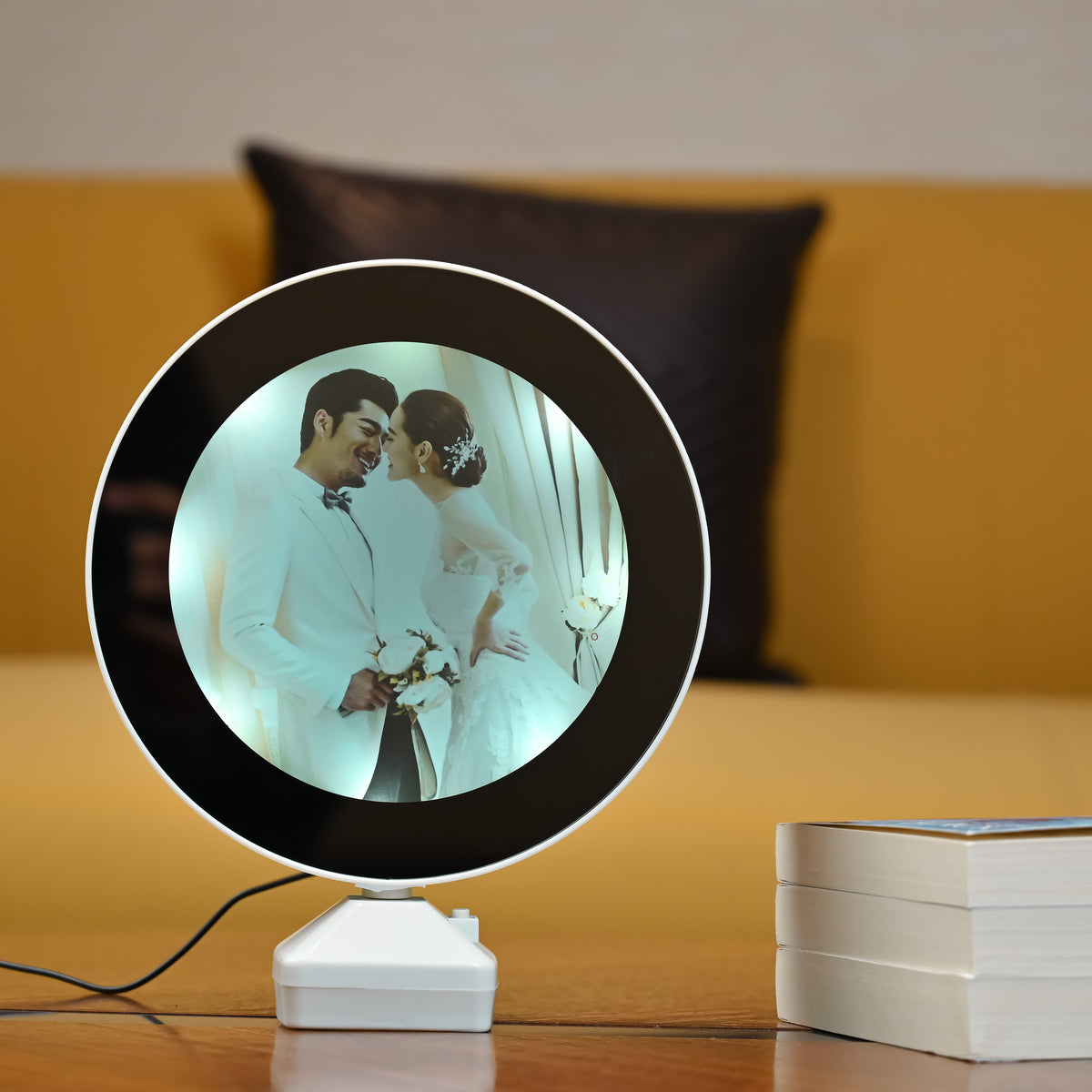 HindCraft Personalized LED Photo Frame Lamp for Couples, Wedding & Anniversary Gift