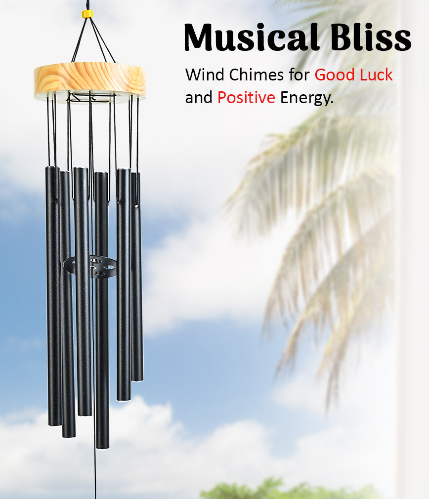 HindCraft Yin Yang Wind Chime for Home, Balcony & Garden Hanging Decor